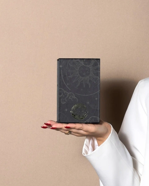  Фотография коробка под свечи с астрологическим принтом